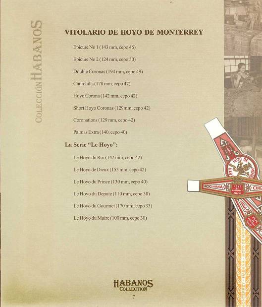 Colección Habanos 2003 - Hoyo de Monterrey Extravaganza - Booklet page 7