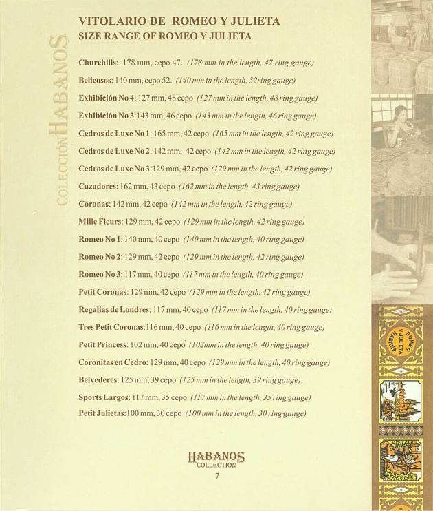 Colección Habanos 2004 Romeo y Julieta - Booklet Page 07