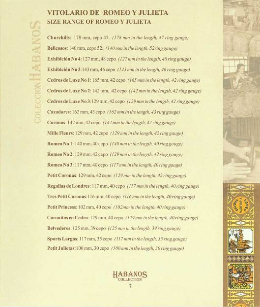 Colección Habanos 2004 Romeo y Julieta - Booklet Page 07