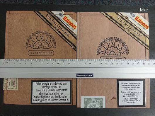 H. Upmann - Magnum 50 Edición Limitada 2005 - original vs. fake