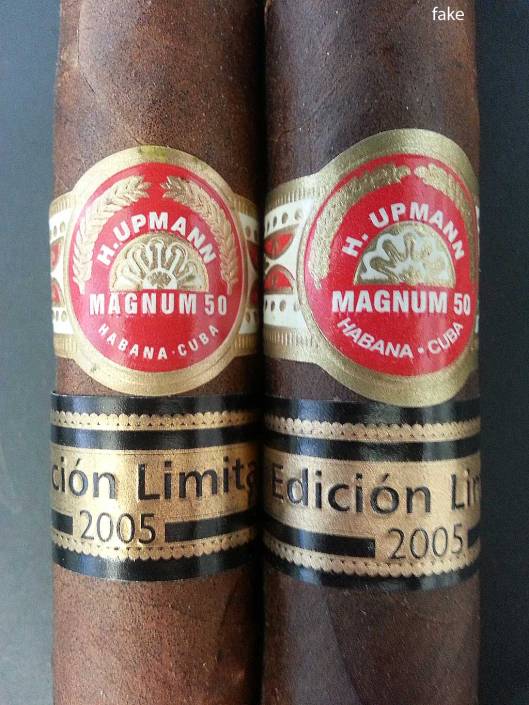 H. Upmann - Magnum 50 Edición Limitada 2005 - original vs. fake