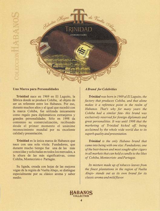 Colección Habanos – 2006 – Trinidad - booklet page 4