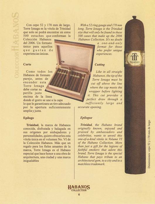 Colección Habanos – 2006 – Trinidad - booklet page 6