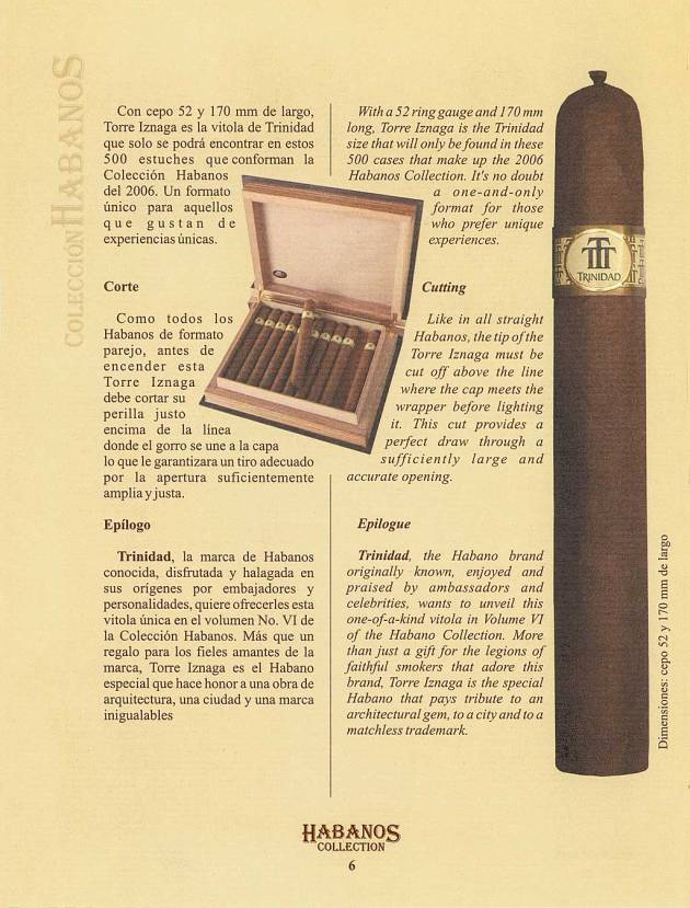 Colección Habanos – 2006 – Trinidad - booklet page 6