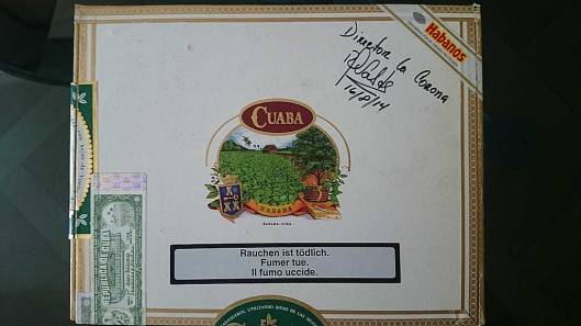 Cuaba Diademas signed by Rodi M. Valdés