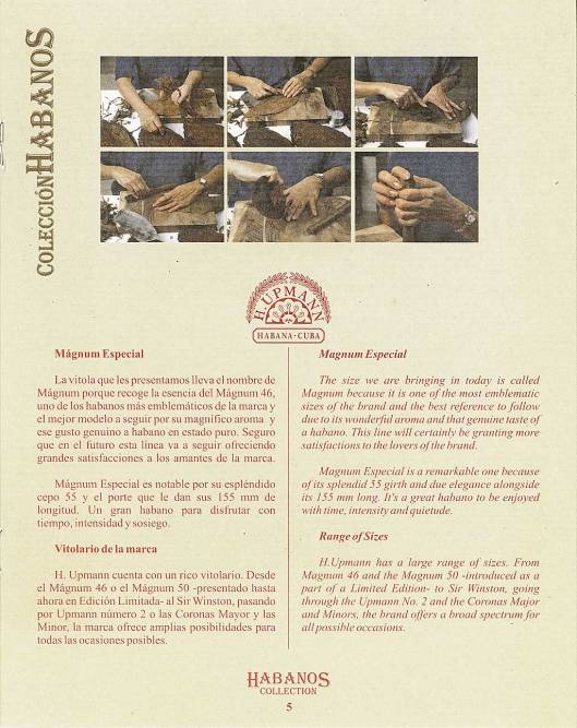 Colección Habanos – 2007 – H. Upmann - booklet page 5