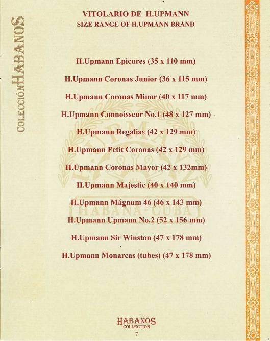 Colección Habanos – 2007 – H. Upmann - booklet page 7