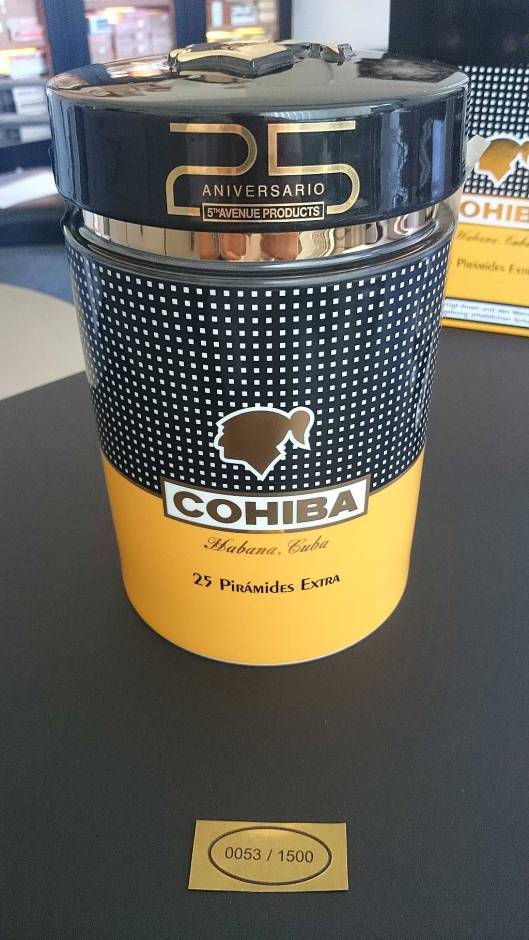 Cohiba Pyramides Jar - 25 Aniversario 5th Avenue