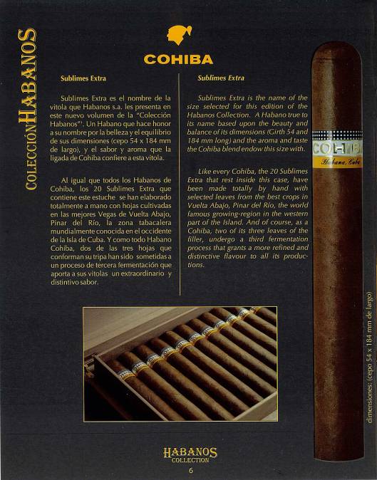 Colección Habanos – 2008 – Cohiba - booklet page 6