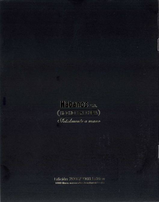 Colección Habanos – 2008 – Cohiba - booklet page 8